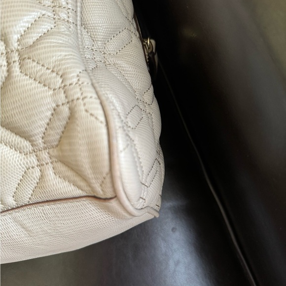 Kate Spade Cream Quilted Design Handbag - Picture 13 of 16